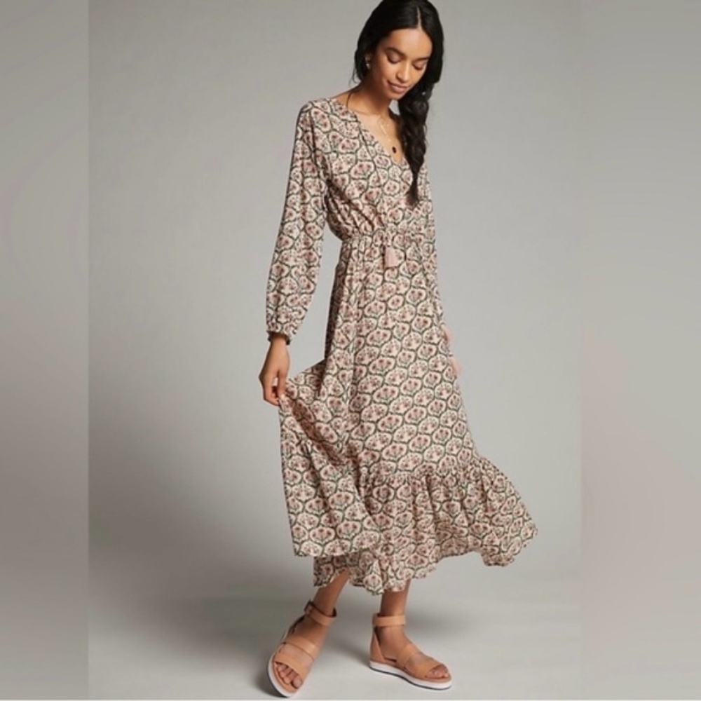 Anthropologie Roller Rabbit Angelica Maxi Dress